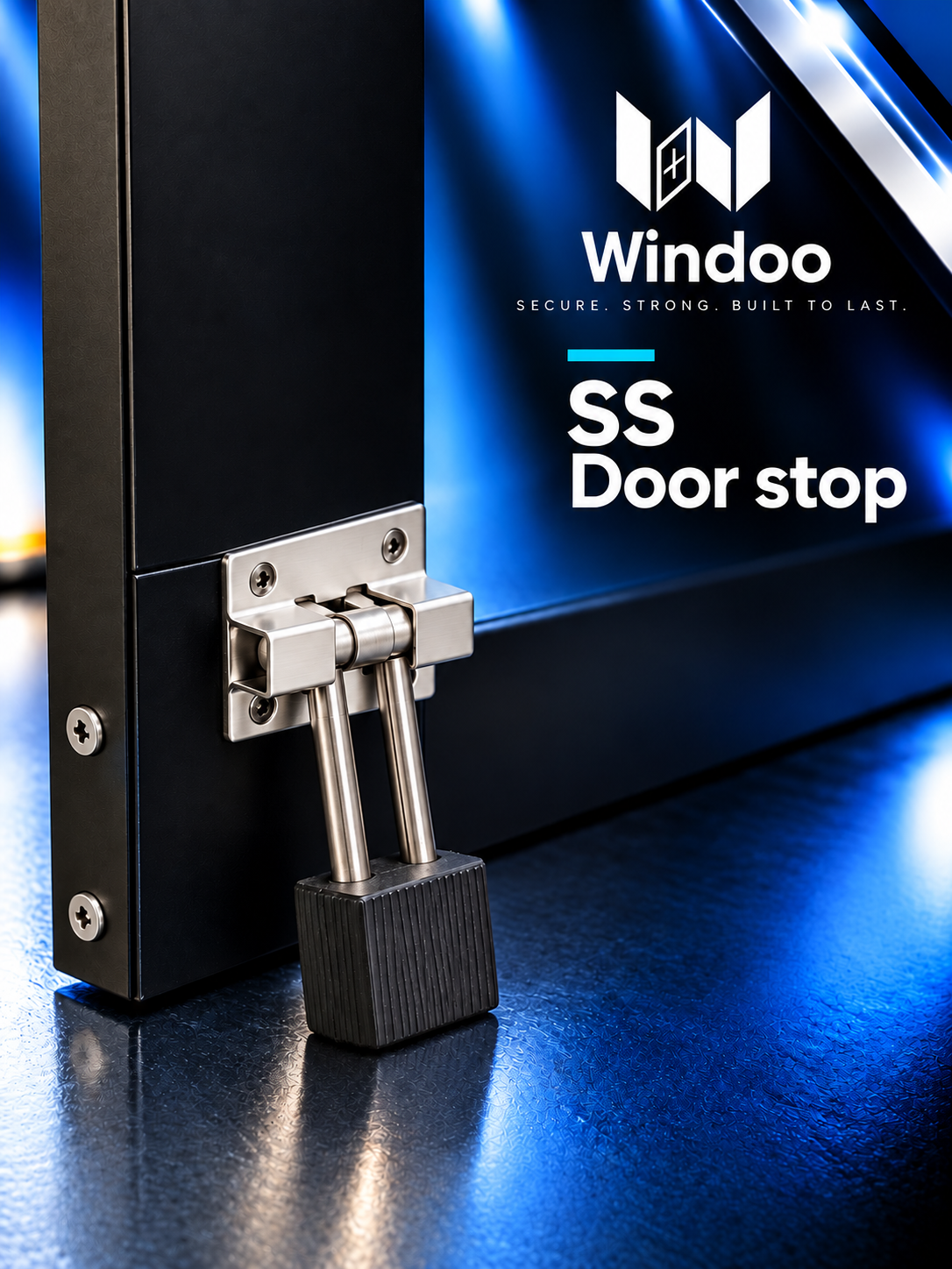 SS door stop - double